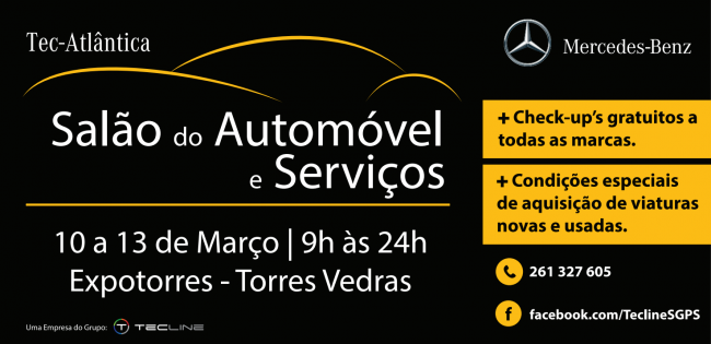 Salão do Automóvel e Serviços | 10 a 13 março | Expotorres