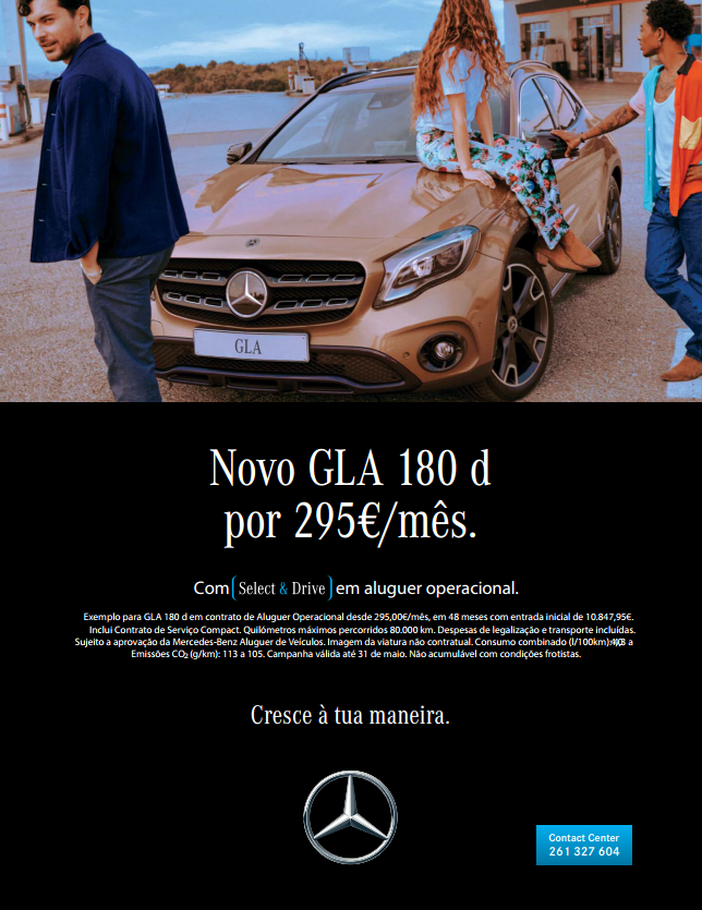 Novo GLA 180 d por 295€/mês