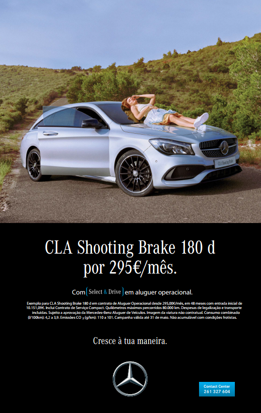 CLA Shooting Brake 180 d por 295€/mês