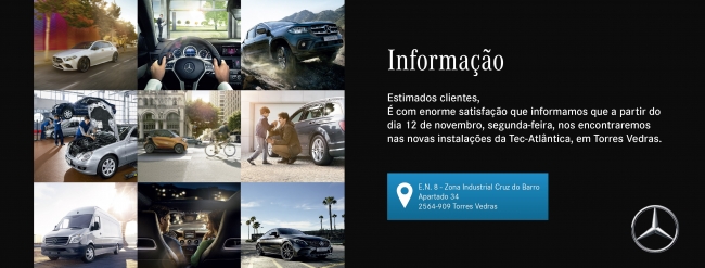 Informação | Mudança para Novas Instalações a partir de dia 12 de Novembro