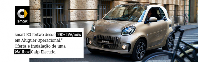 Novo smart EQ fortwo desde 99€+IVA/mês