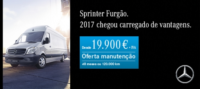 Mercedes-Benz Sprinter Furgão. 2017 chegou carregado de vantagens.