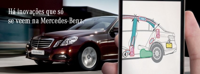 Há inovações que só se veem nas viaturas Mercedes-Benz