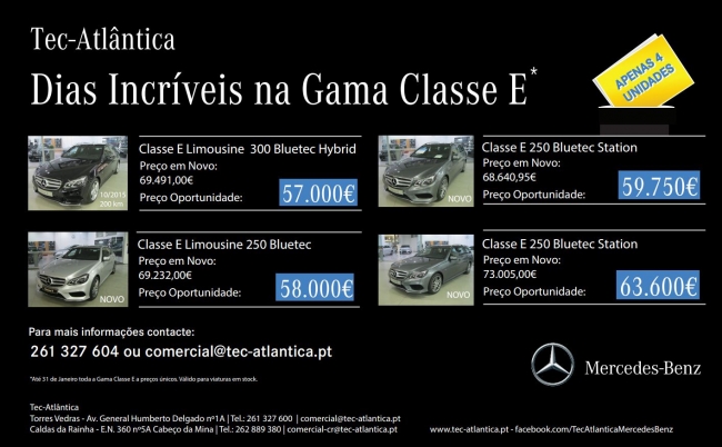 Dias Incríveis na Gama Classe E.