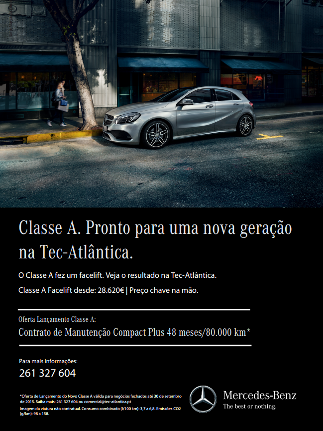 Classe A fez um facelift. Veja o resultado na Tec-Atlântica. | Oferta: Contrato de Manutenção Compact Plus
