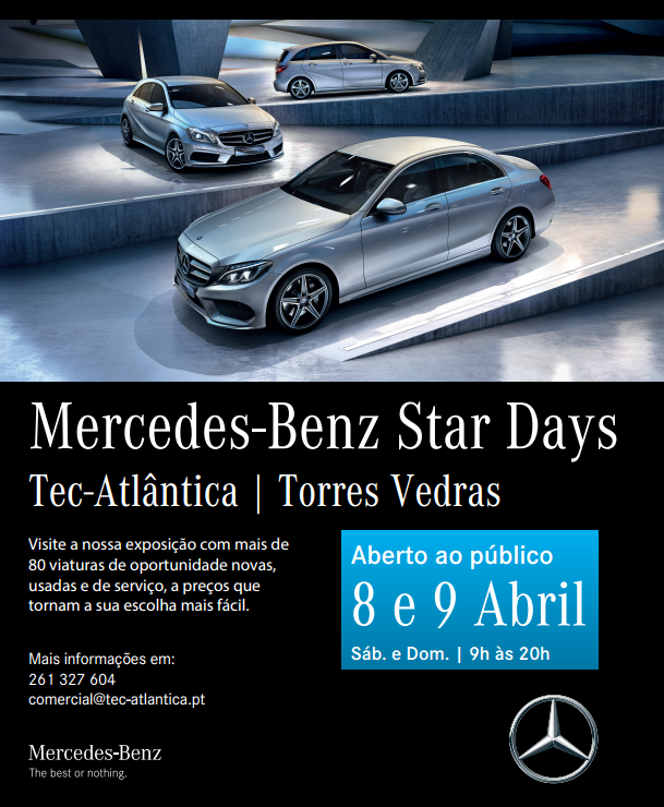 Mercedes-Benz Star Days | 8 e 9 de Abril | Torres Vedras