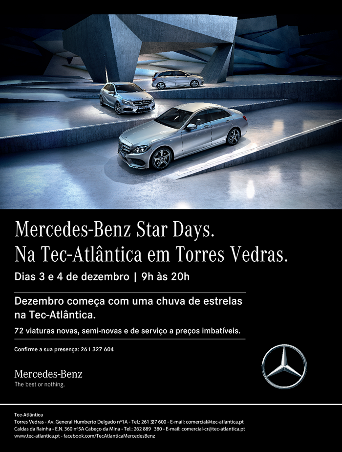 Mercedes-Benz Star Days | 3 e 4 Dezembro | Torres Vedras