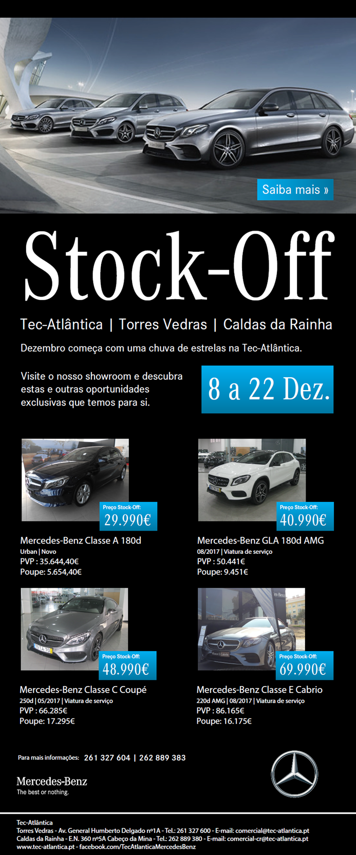 Stock-Off Tec-Atlântica | 8 a 22 dezembro