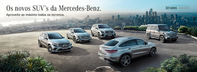 Os Novos SUV's da Mercedes-Benz.