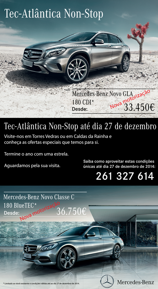 Tec-Atlântica Non-Stop até 27 de dezembro de 2014